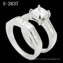 Fashion Jewelry Rhodium Plated Silver Ring (S-2637. JPG)